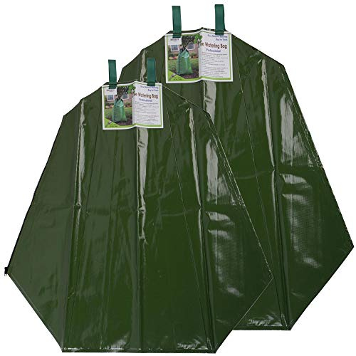 UNUS Baumbewässerungssack 55/75 Liter Fassungsvermögen (2X 75 Liter) | Wassersack, Langzeit Bewässerung für Ihre Bäume, Tröpfchensystem aus strapazierfähigem PVC Material