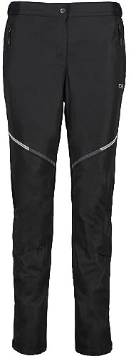 CMP W Pant Hybrid Schwarz - Warme atmungsaktive Damen Hose, Größe 38 - Farbe Nero