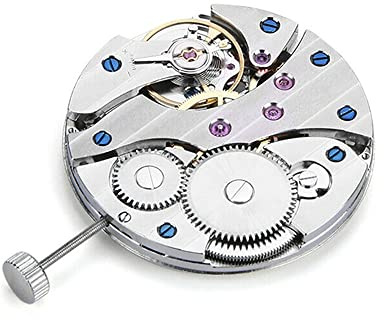 N//B Mechanisches Uhrwerk mit Handaufzug 6497 ST36, Uhrengehäuse aus Stahl