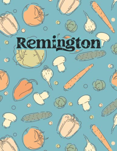 Remington: Weekly Menu Planner & Grocery ListMeal Planner Notebook With Grocery List Weekly