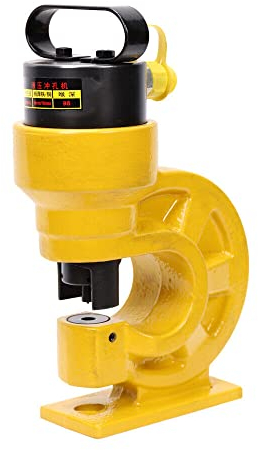 KinHall 31T Perforatrice hydraulique avec support de découpe, outil de découpe hydraulique pour perforer la ceinture, le cuir, les rayures, les machines - Pince à trous pour revolver professionnel