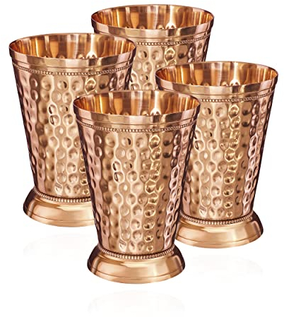 NKlaus 4x 155g gobelet cuivre pur (100%) gobelet Moscow Mule 350ml 11263