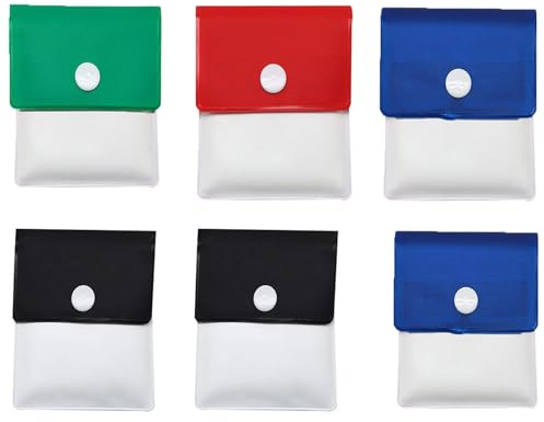 Plastic 6Pcs Pocket Size Ashtray Bag Pouch Fireproof Odor Free Cigarette Ash Holder