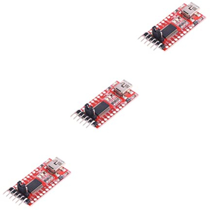 BESTonZON 3pcs Usb to Ttl Serial Adapter Module for Supports Mini Usb Interface Gnd Compact