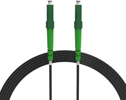 nexinex - 7m gepanzertes Glasfaserkabel LC/APC auf LC/APC Patchkabel | Kompatibel mit Telekom, Vodafone, 1&1, Fritzbox, etc. | LWL Simplex Singlemode OS2 FTTH Glasfaser Lichtwellenleiter Kabel