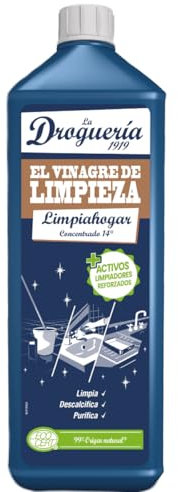 LA DROGUERIA - El Vinagre de Limpieza Multihogar | Limpieza, Desincrustación y Brillo en una Solución Natural | Multisuperficie para Suelos, Baños y Cocinas