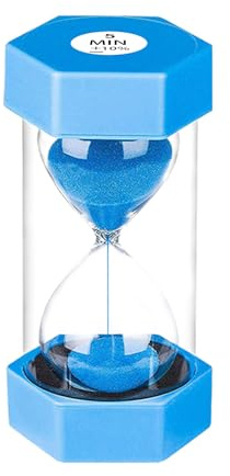 SuLiao Sand Timer 5 Minute Hourglass Timers, Plastic Sand Clock 5 Minutes, Big Green sand Watch 5 Min, Hour Glass Colored Sandglass Timer for Kids, Games, Classroom, Decorative