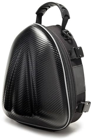 Motorbike Riding Bag wasserdichte Motorrad-Rücksitztasche Moto Helm Reisetasche Reiter Rucksack Carbon Fiber Motorrad Hecktasche Motorcycle Side Bag(LA-0114 Small)