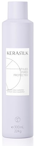 Kerasilk Styling Ultimate Hold Haarspray – Extra starker Halt & Hitzeschutz für langanhaltendes Styling, 300 ml