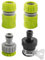 Kit di Collegamento per Rubinetto, Connettori Rapidi per Tubo da Giardino 2 in 1 da 1/2 e 3/4, Universale Connettore Rapido Tubo Acqua Giardino 1/2 Raccordi per Tubi Irrigazione