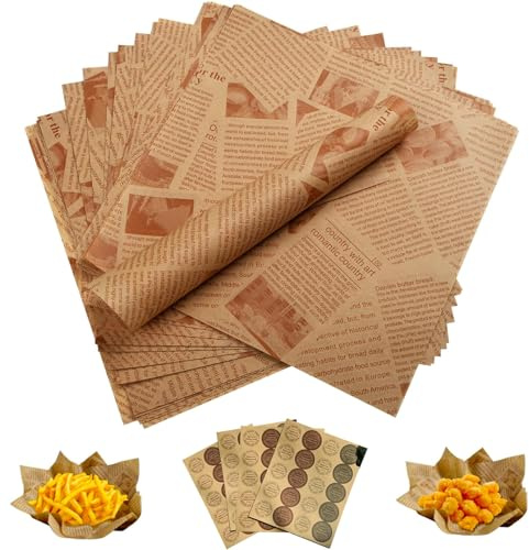 Fast-Food-Geschenkpapier (Farbmischung-1)