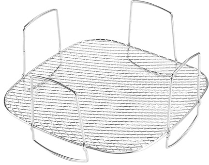 Air Fryer Rack - Stainless Steel Basket Tray | Air Fryer Double Layer Rack | Air Fryer Pot Tray Baking Shelf Basket | Grill Grill, Multilayer Rack for Cooking, Steaming, Baking, Drying, Cooling