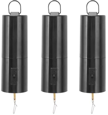 Ornament Spinner Ornament Spinners For Christmas Tree Disco Ball Rotator Battery Operated Hanging Display Wind Spinner Motor Black Wind Chimes Garden Decor (three)