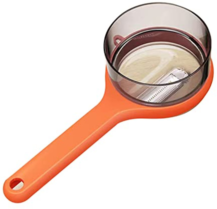 Mirweon Pelador multifuncional de almacenamiento para frutas y verduras con contenedor, adecuado para el hogar, cocina, pelador, almacenamiento de verduras
