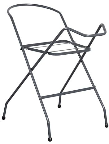 Hylat Baby Gestell Babybadewanne - Ständer für 84cm Babywannen - Kompatibel mit der Marken: Maltex Hylat Tega Lapsi BabyKajo - stabil einfach aus Stahl praktisch zum Babybaden Farbe: Graphit