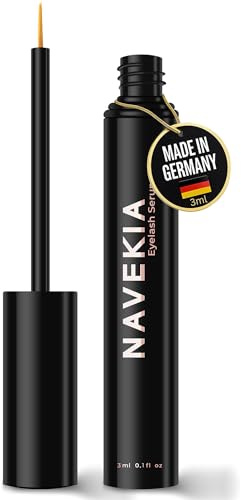 Navekia Sérum cils 2025 Pro – 2 Peptides clés + Nouvelle tech bio-enzymes | Scientifiquement prouvé : Augmente longueur/densité cils | Doux pour yeux sensibles, végan, sans tests sur animaux