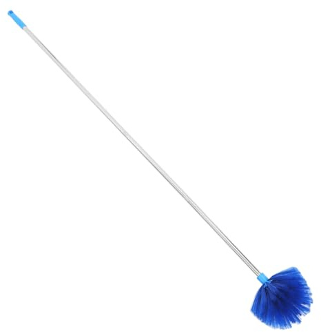 Baluue Scopa Ragnatele con Asta Regolabile in Acciaio Resistente per Soffitti Alti e Ventilatori Spazzola Leggera per Pulizia Interni ed Esterni Rimuove Ragnatele e Colore Casuale
