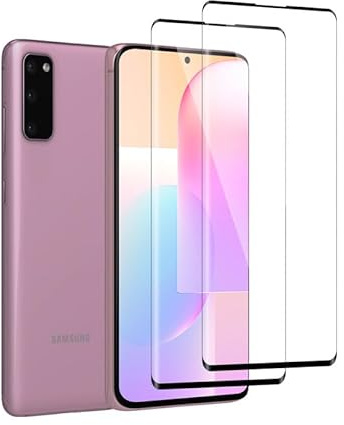 [2 Stück] für Panzerglas Samsung Galaxy S20 Folie, Fall-Freundlich Displayfolie Samsung S20 Schutzfolie, Ultrabeständig, Einfach Anzuwenden Displayschutz Schutzglas