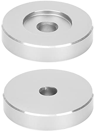Wakects Adaptador de Tocadiscos, Construcción de Aluminio Sólido para Mejorar la Calidad del Sonido, Rendimiento Estable para Uso Doméstico y DJ (Silver)