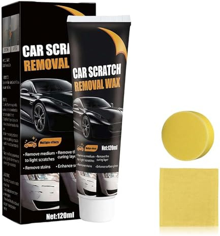 ZVD Efface Rayure Profonde Voiture, Produit Efface Rayure Voiture Car Scratch Remover Avec Eponge, Polish Voitures Modèle Crème de réparation de Rayures de Voitures Efface Rayures Anti-Rayures (1PC)