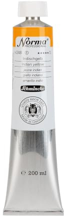 Schmincke – Norma® Professional - feinste Künstler-Ölfarben, Indischgelb - 200 ml