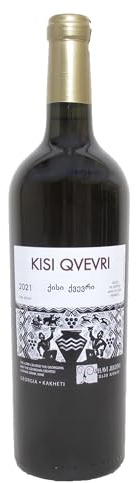 Georgischer Amphorenwein KISI Qvevri trocken - Oranger Wein, kachetische Weinbereitungsmethode, aus autochthone Rebsorte Kisi, Appellation Kindzmarauli, 0,75L, Georgien