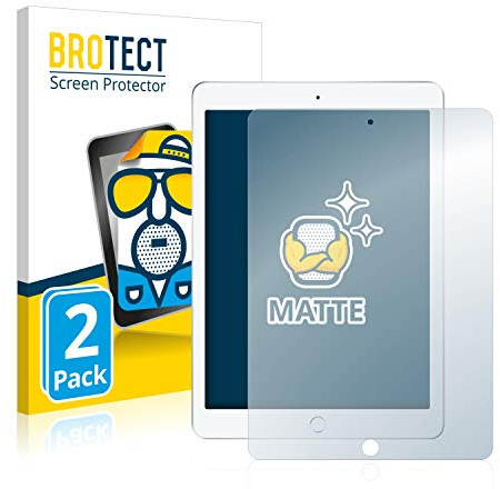 BROTECT Protector Pantalla Anti-Reflejos para Apple iPad Air/Air 2 / Pro (9.7) (2 Unidades) Película Mate Anti-Huellas