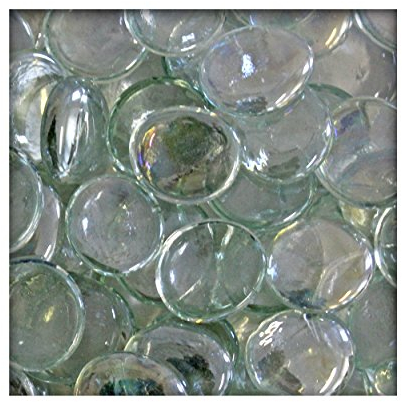 Kieskönig 2,5 kg Glasnuggets Glassteine Muggelsteine Mosaiksteine Tischdeko 25-30 mm Klar