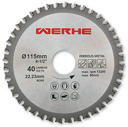 WERHE ® Profi Multisägeblatt 125 x 22,23 mm 40Z Universalsägeblatt Kreissägeblatt