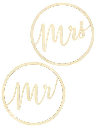 PartyDeco Dekorative Kleiderbügel Herr Frau 38cm 2 Stk. Hochzeit Hochzeit