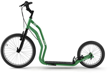 Yedoo Four – Scooter bis zu 150 kg, mit 20/16 Reifen – Dogscooter für Erwachsene oder Stadtroller mit Verstellbarer Lenkerhöhe und integriertem Ständer