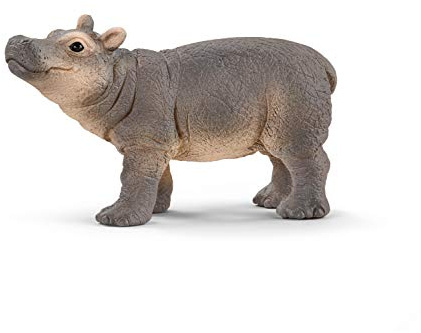 Schleich WILD Life | Nilpferd Junges 14831 | 3 x 6 x 3 cm | Spielfigur ab 3 Jahren | detailgetreue Tierfiguren | detailgetreue Tierfigur | Geschenk für Jungen und Mädchen