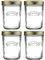 Kilner Wide Mouth Screw Top Lid Preserving Glass Jar 0.35 Litre Transparent (Pack of 4)