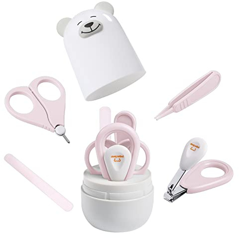 Juego de cortaúñas para bebés con funda bonita, uñas y uñas de los pies para recién nacidos manicura y pedicura, regalo para recién nacidos