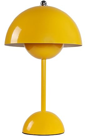 AVCXEC Led Flowerpot Tischlampe Kabellos, Akku Pilz Lampe, Tischleuchte Dimmbar Pilz Mit 3 Helligkeitsmodi, Wiederaufladbar Flowerpot Lamp Für Schlafzimmer, Wohnzimmer, Restaurants, Büro