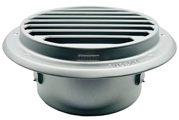 GEFONG Rejilla de Ventilación de Pared 4 Pulgadas 100 mm con Malla Antiinsectos para Secadoras Ventilaciones Baño y Techo Extractores Acero Inoxidable Gris Plata 1 Pieza
