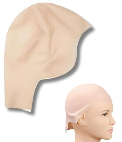 Issimober Cuffia Per Parrucca In Lattice Calvo, Calotta Pelata, Bald Cap, Accessorio Per Cosplay, Accessorio Per Costume Da Carnevale (Taglia Unica)