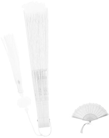 Alipis Traditional Folding Fan Handheld Dance Fan Chinese Style Decorative Lace Prop Portable Hand