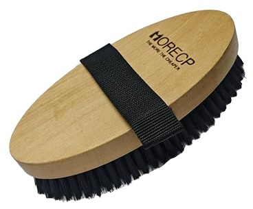 MORECP Wooden Horse Brush. Professional Horse bursh for grooming,easy to remove mud, dust, dirties.
