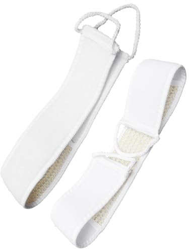 2 Stück-pack Peeling Badebürste aus Gewebe, Lange Körperbürste | Rückenreinigungsfunktion, Badegurt für Bad und Badewanne, Massage und Exfoliating für Frauen und Männer Zufällige Farbe