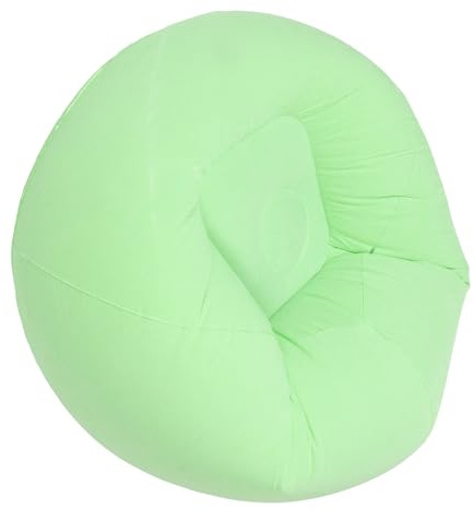 Toyvian Canapé Gonflable Portable Vert Flocage Chaise Gonflable Adulte Étanche avec Pompe Électrique Fauteuil Lounge pour Extérieur et Lecture