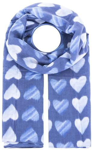 Zwillingsherz Damen Schal Damen mit Fleece mit Herzen Trend flauschiger Frauenschal Accessoire Schals und Tücher modischer Begleiter