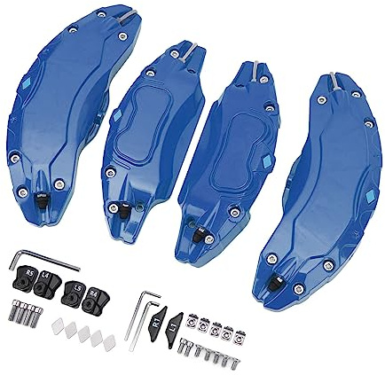 Ausla Brake Caliper Cover, Aluminum Alloy, Stylish Design, Easy Installation, Replacement for 19 20in Wheels (Blue)
