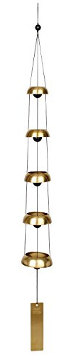Woodstock Windspiel Temple Bells, Rot, 81,3 cm