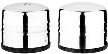 Olympia Jumbo Salt and Pepper Shaker Set Made of Stainless Steel 60x70mm