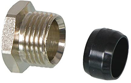 Viega 94576.1 - Verbindungsstück 94576.1 für Kupfer/Stahlrohr Ø 15 x 1/2 Zoll vernickelt