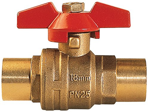 anzapack 952193s-Ventil-Lötfitting Schmetterling 15 mm Zifferblatt
