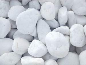 Saco Piedra Decorativa Jardin Canto RODADO Blanco Puro 15-25 MM 20 KG
