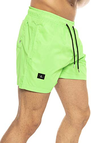 Redbridge badbyxor för män, korta badshorts, snabbtorkande, Grön, S
