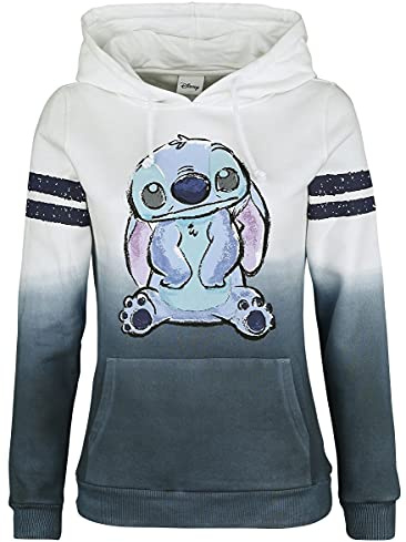 Lilo & Stitch Stitch Mujer Sudadera con Capucha Multicolor 65% algodón, 35% poliéster Regular